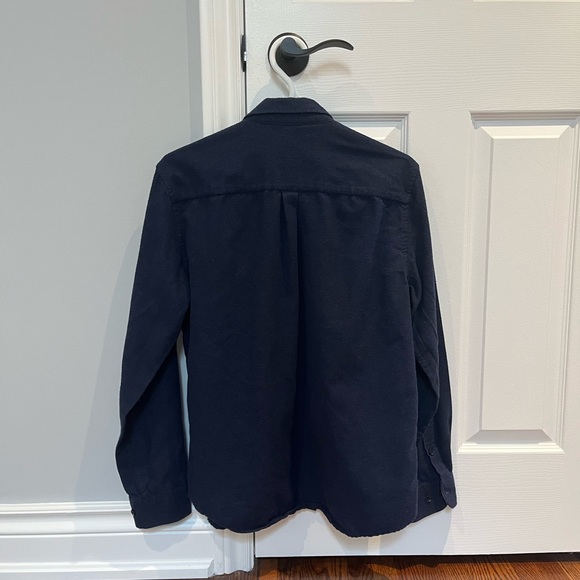Men’s Dark blue flannel button down - Picture 2 of 2